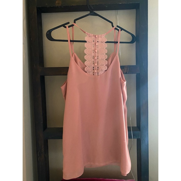 Pink Button Tank Top - Picture 2 of 2